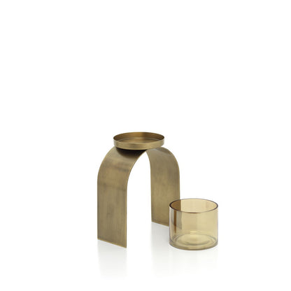 The Bow Glow T-light Holder - Gold - SET/2