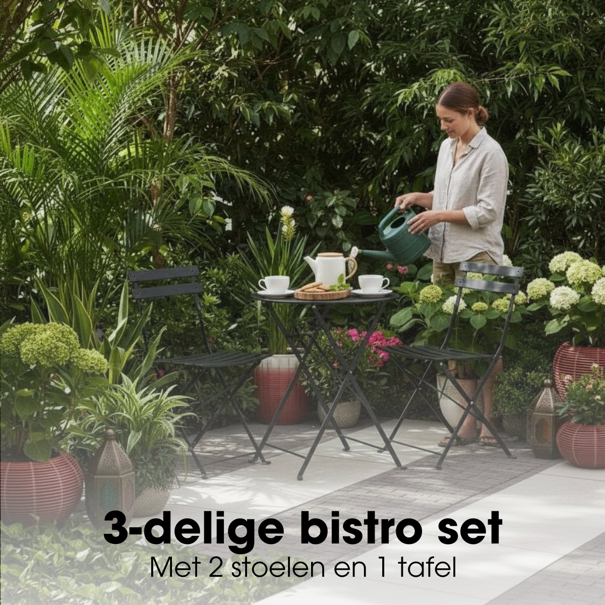 Garden bistro set Laurence Black