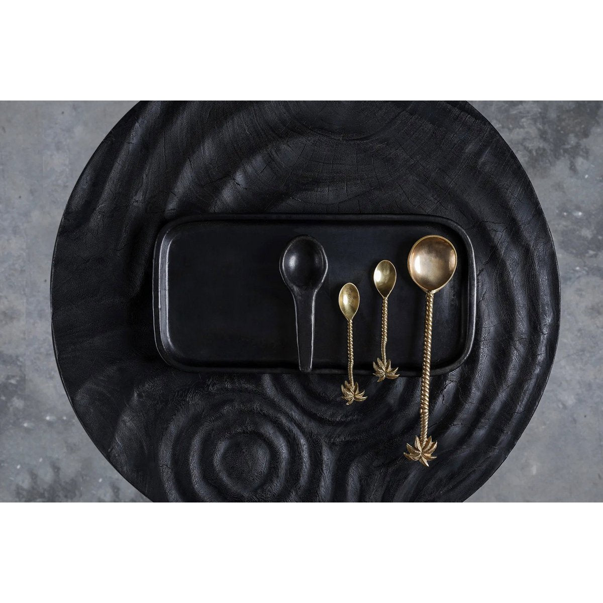 The Palm Tree Tea Spoon - Gold
