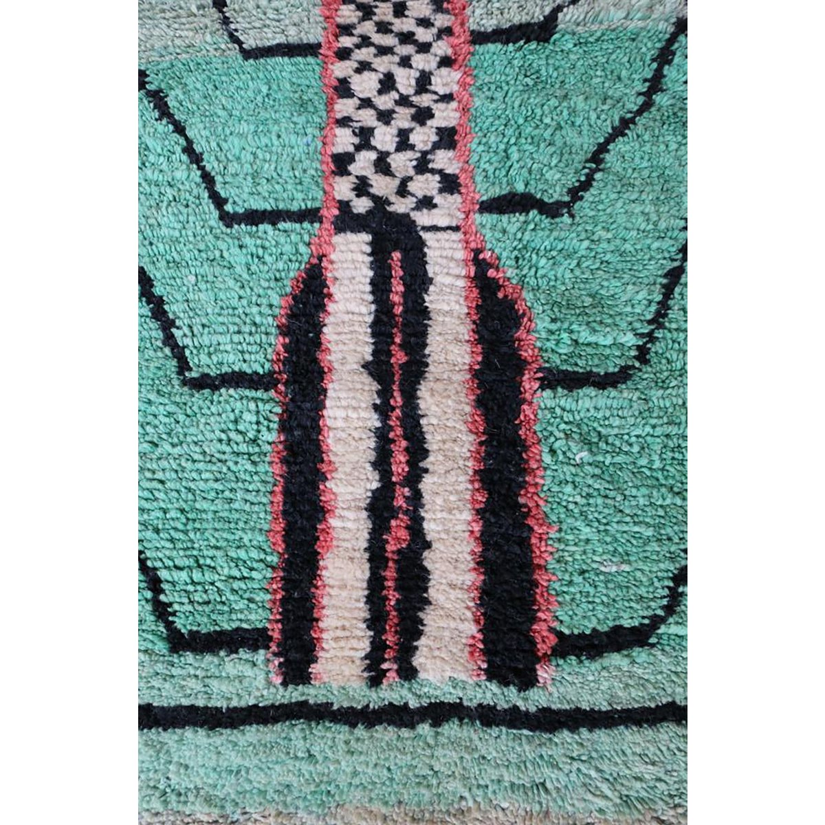 Pure Berber wool hallway rug 81 x 294 cm