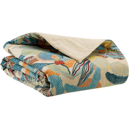 Edredon Imprimé Dori Lagon 85 x 200