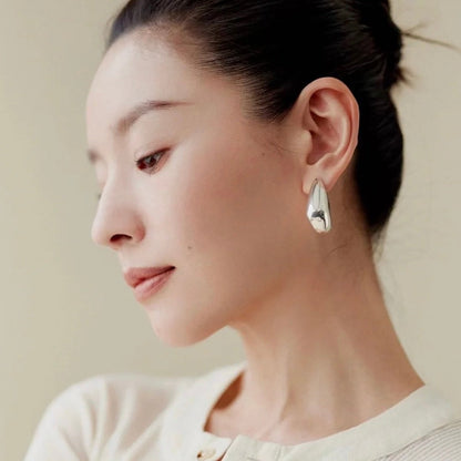 Sculptural Teardrop Statement Earrings