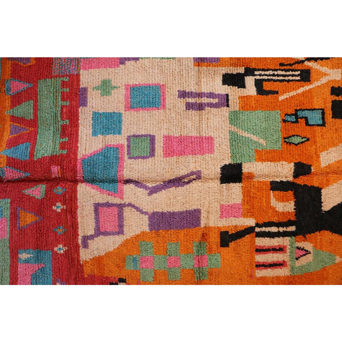 Pure wool Moroccan Berber rug 209 x 316 cm