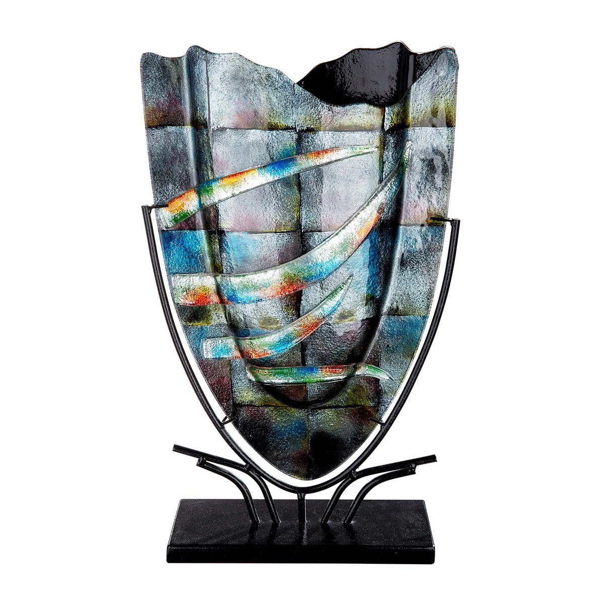 Glasart oval decorative vase "Varosia"