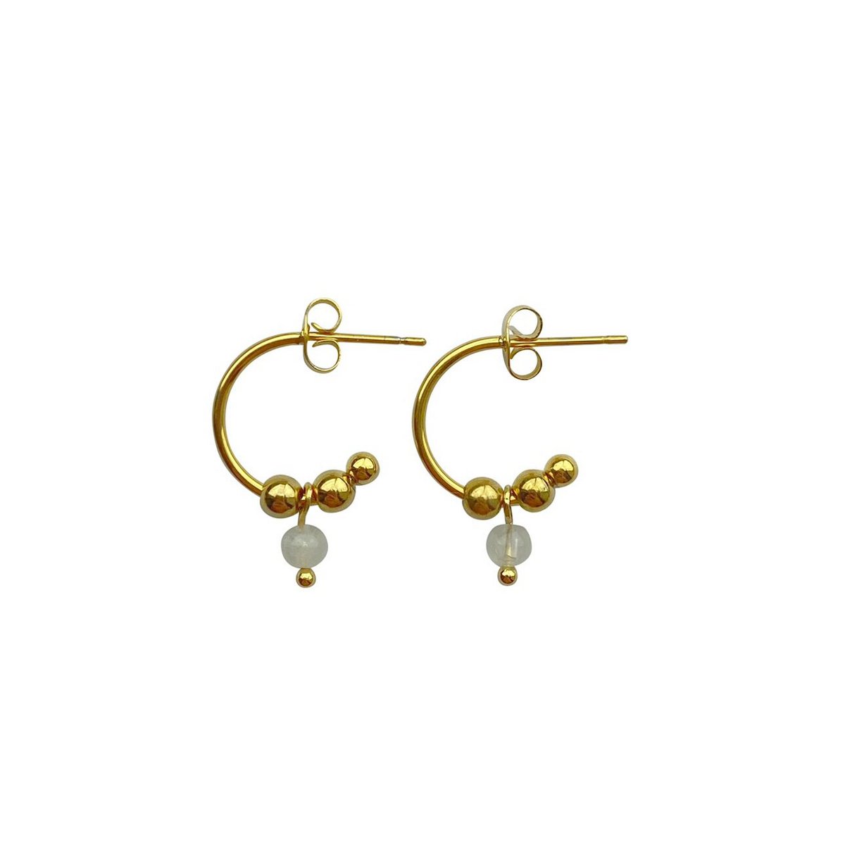 Earrings Moonstone - Gold