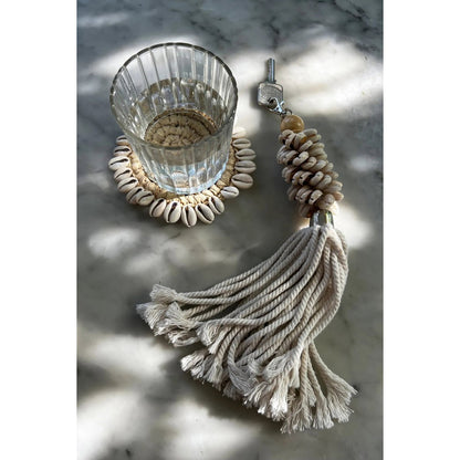 The Raffia Shell Coaster - Natural