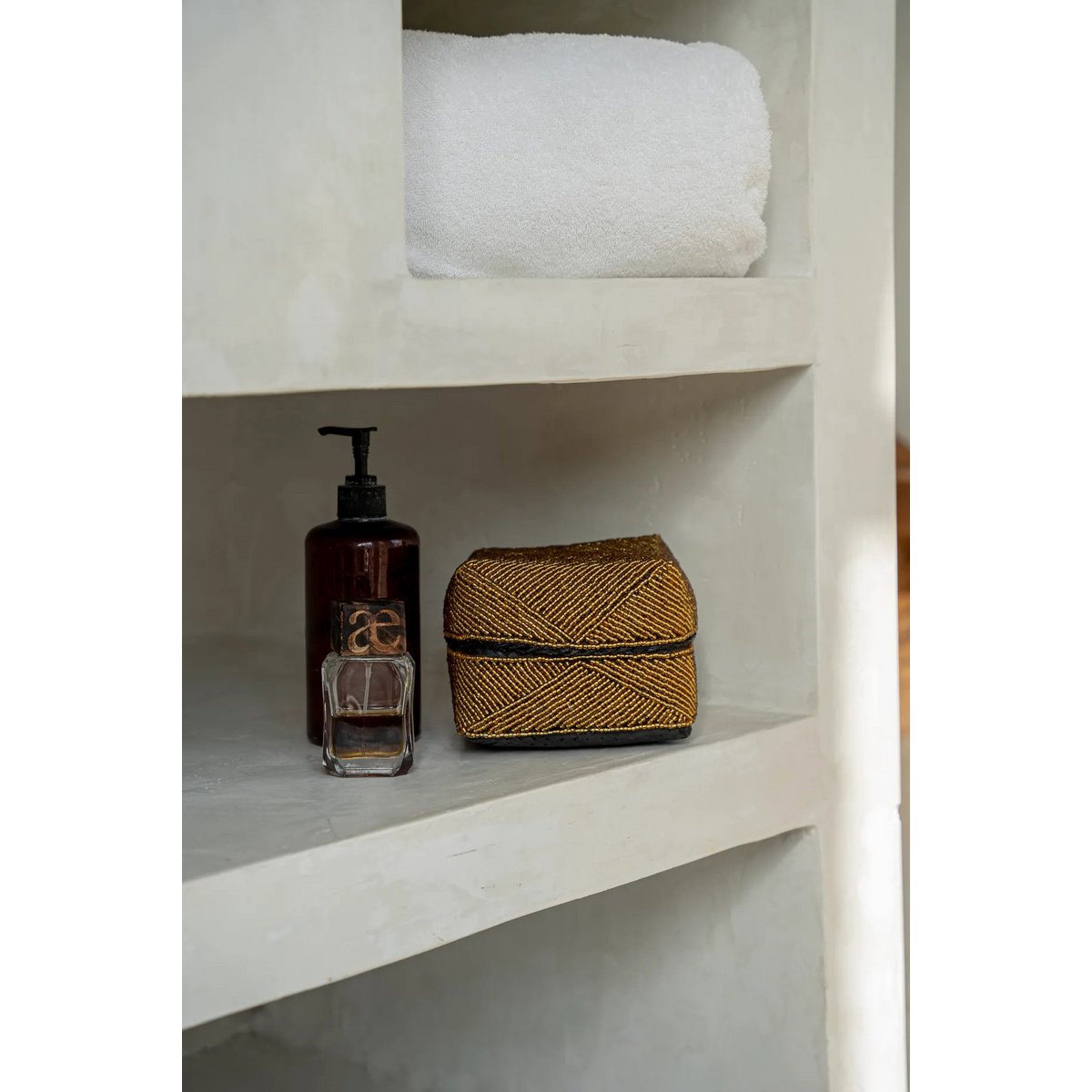 The Beaded Basket - Gold - L