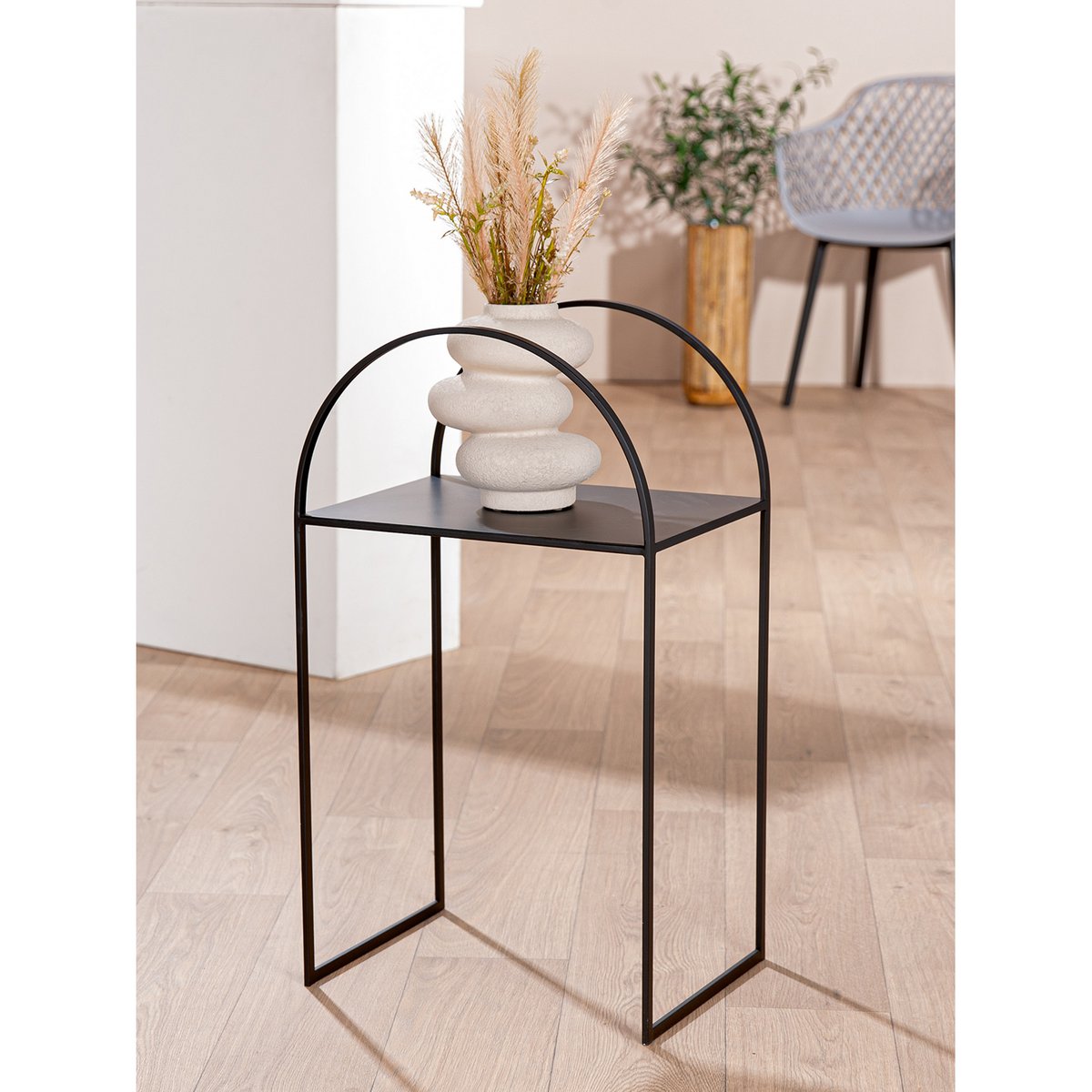 Set of 2 Lokko side tables, height 70 cm