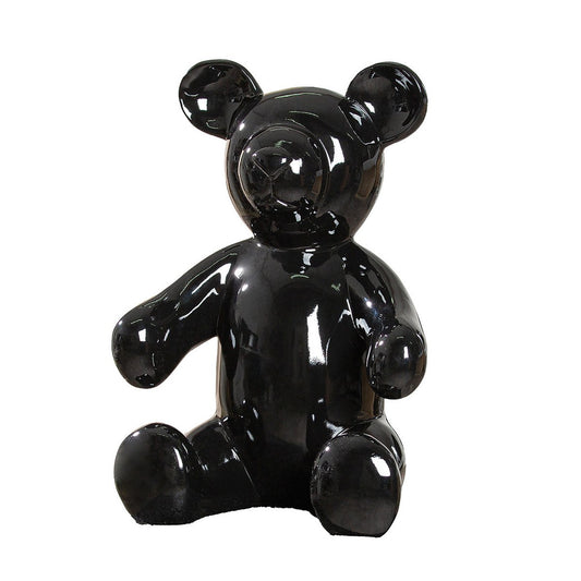 Figure bear black H.45 cm