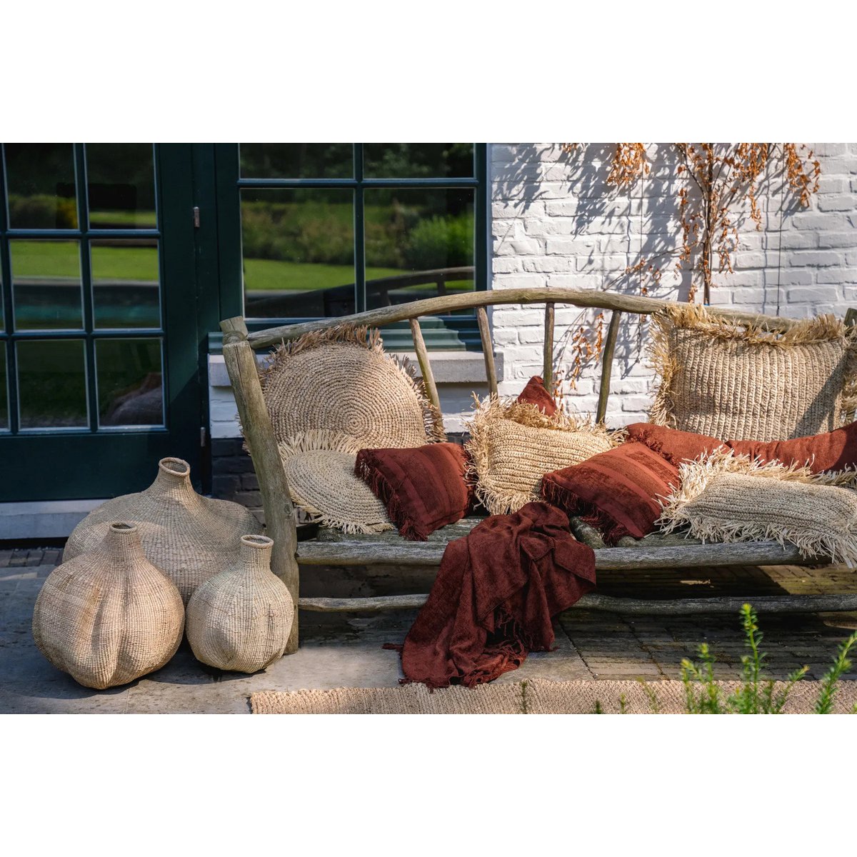 The Oh My Gee Cushion Cover - Burgundy Velvet - 30x50