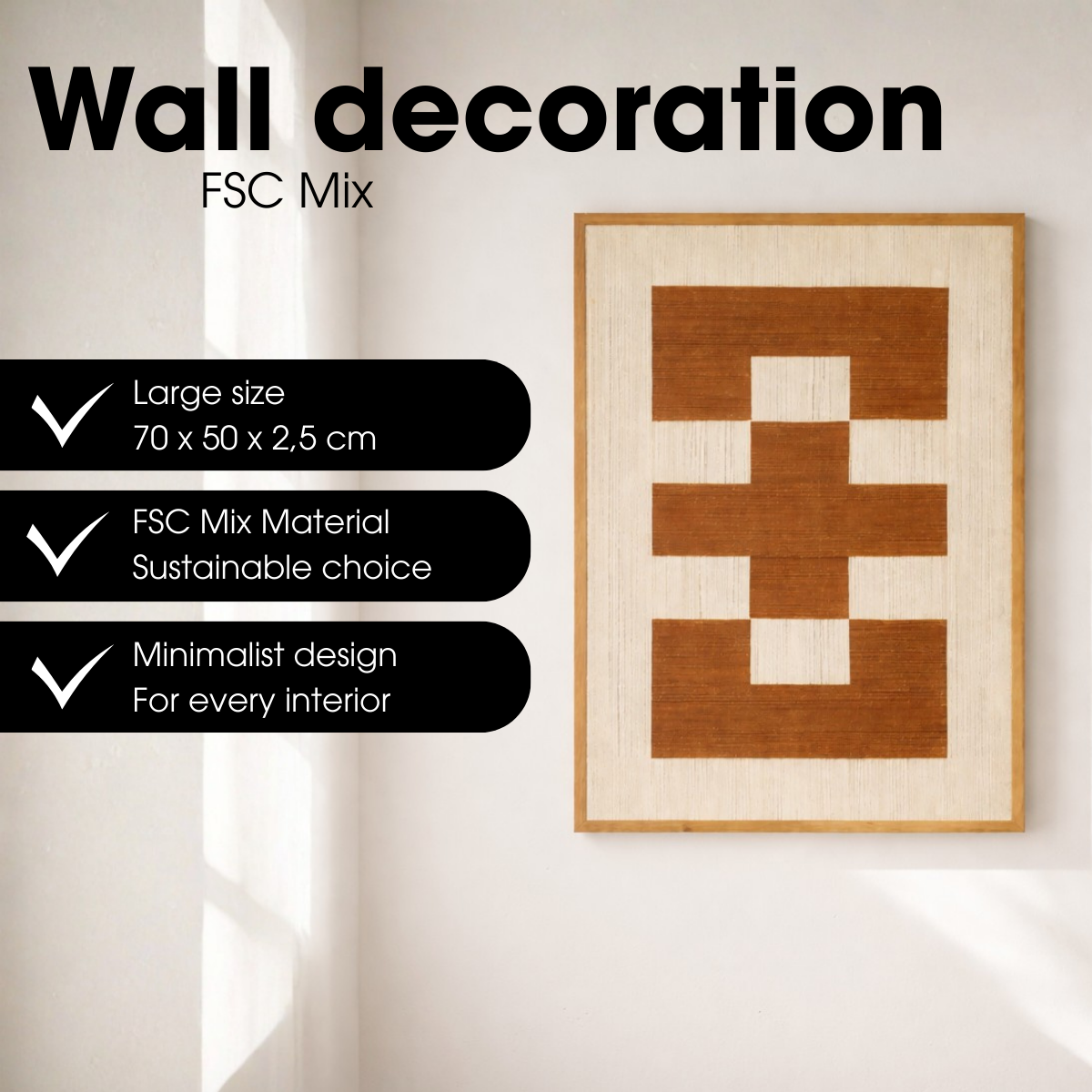 Wall decoration Brown