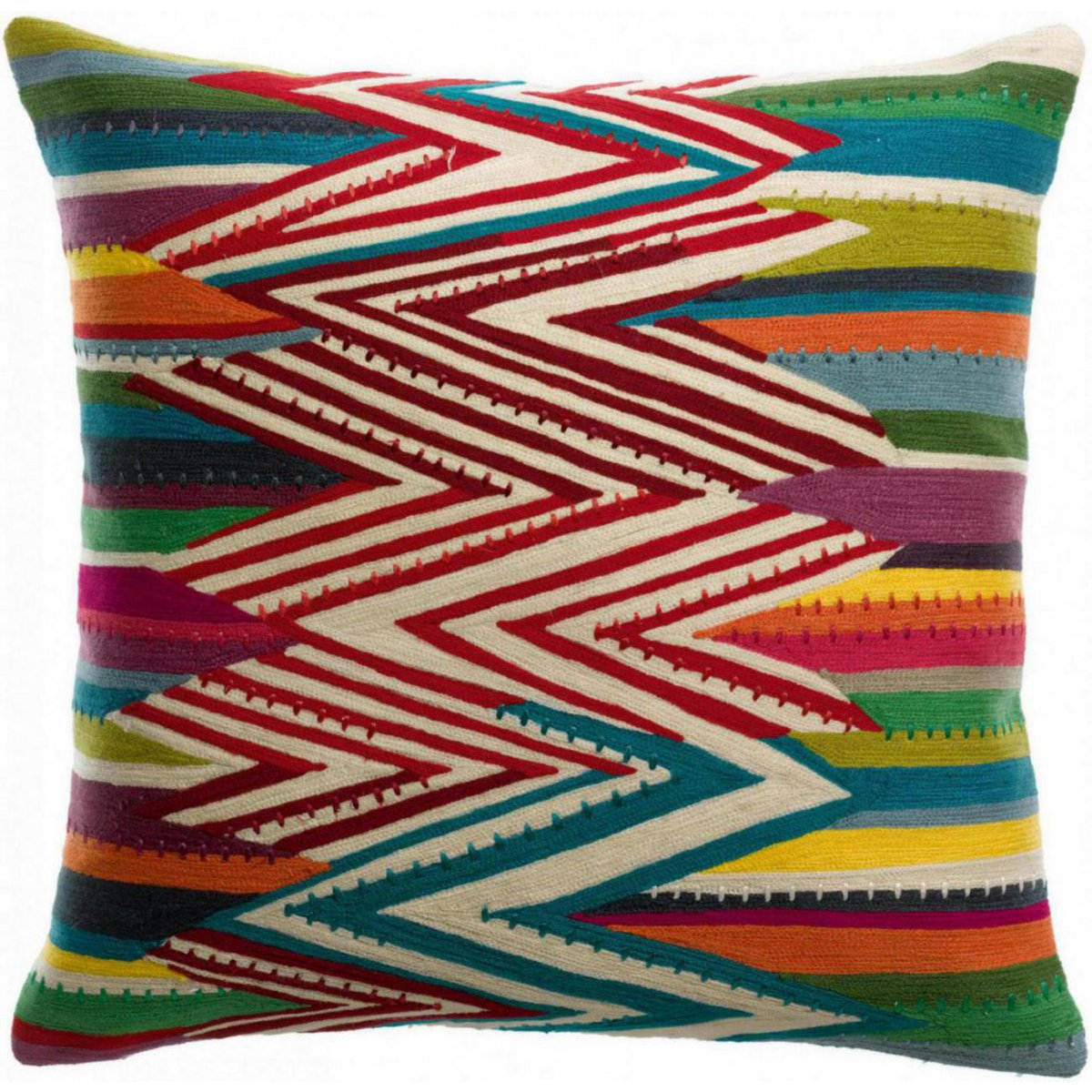 Zuma Multico embroidered cushion 45 x 45