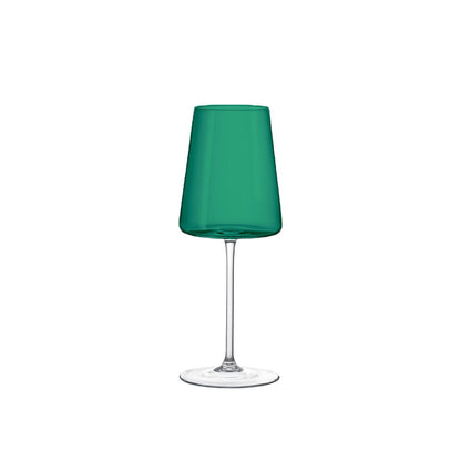 400ml 6 -colored wine glasses - Lot of 6