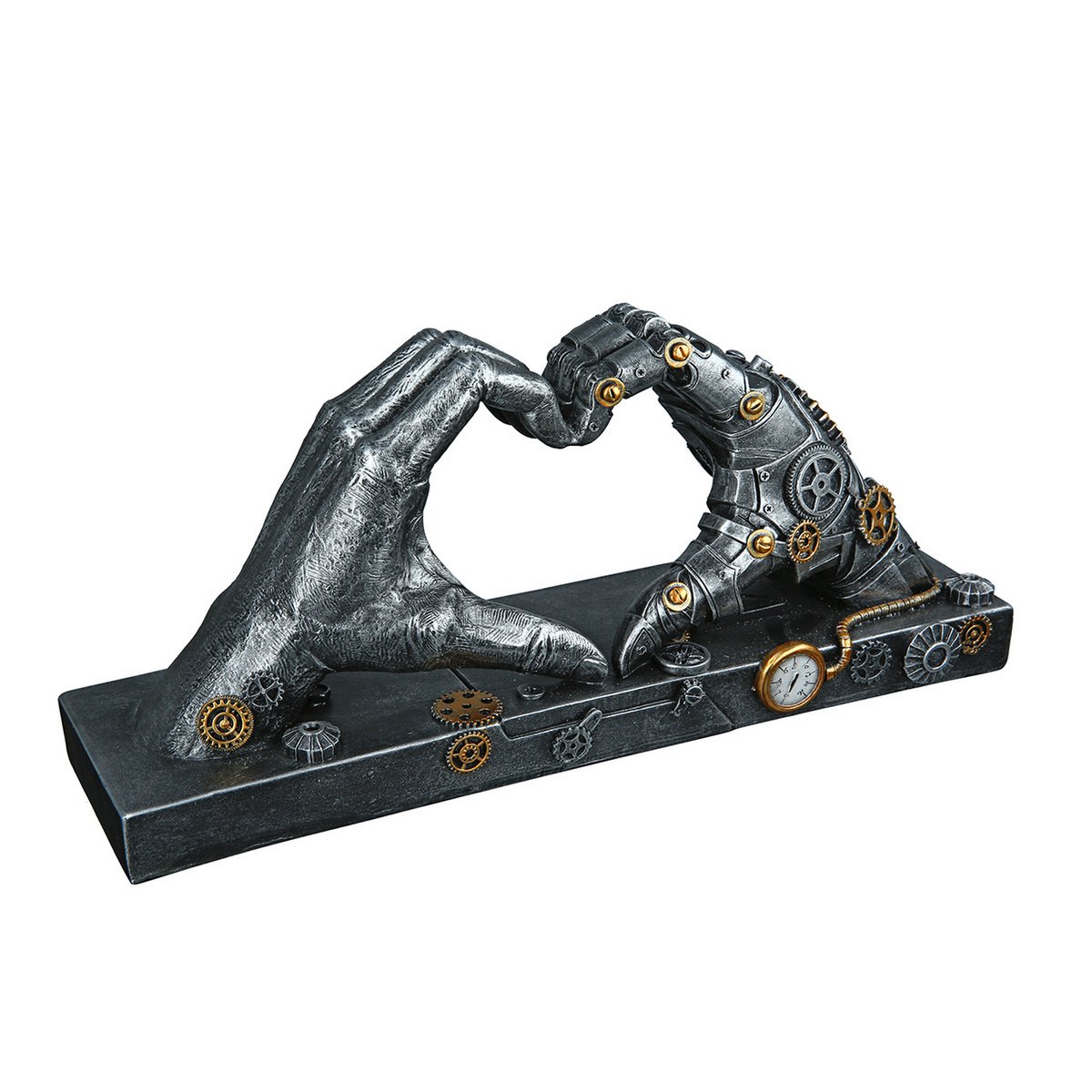 Poly sculpture "Steampunk Hand"