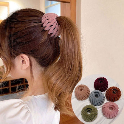 Geometric Bird Nest Elastic Hair Bubbles