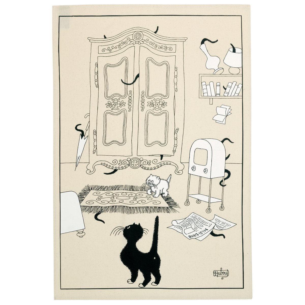 Dubout Tea Towel Ecru 48 x 72
