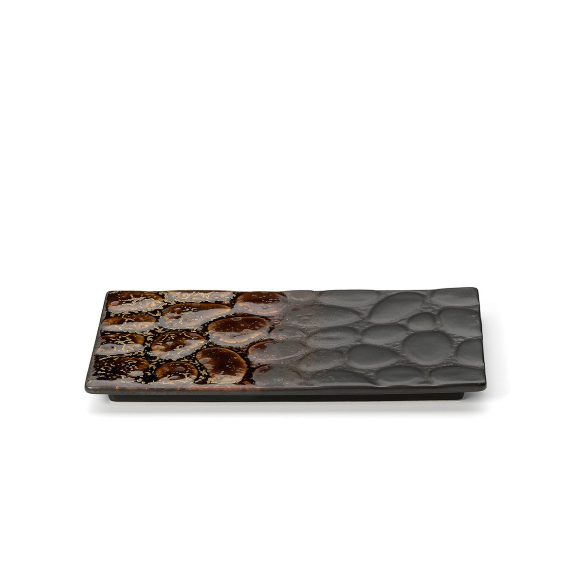 The Merapi Rectangular Plate - Brown
