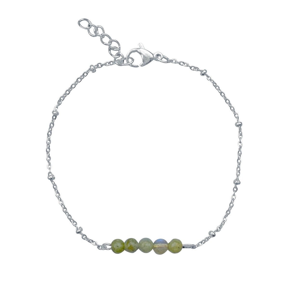 Armbandje Labradoriet - Zilver