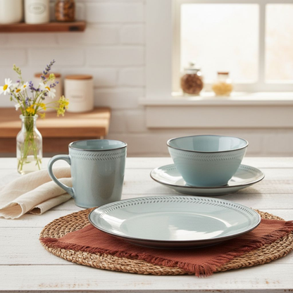 Crockery set Racco Gray