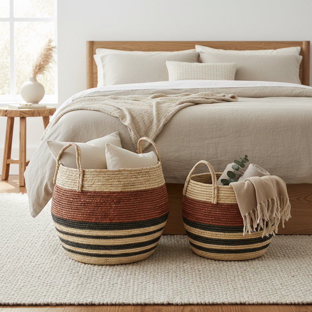 Storage basket set Brown