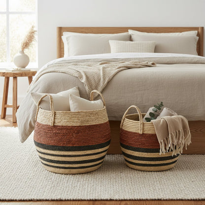 Storage basket set Brown