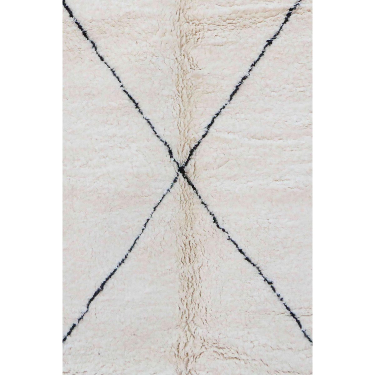 Pure wool Moroccan Berber rug 191 x 304 cm