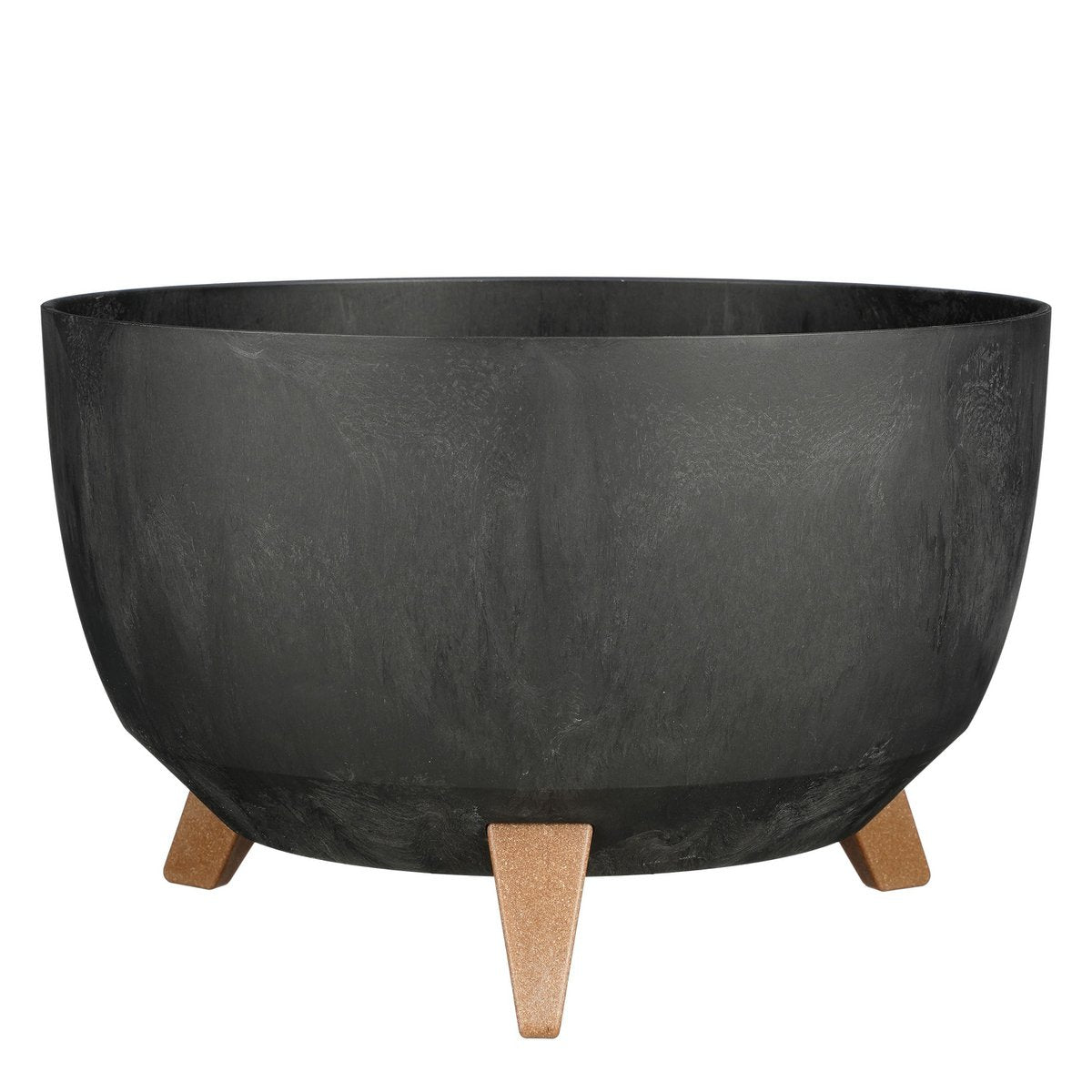 Outdoor planter Doppio Black