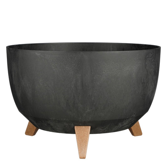 Outdoor planter Doppio Black