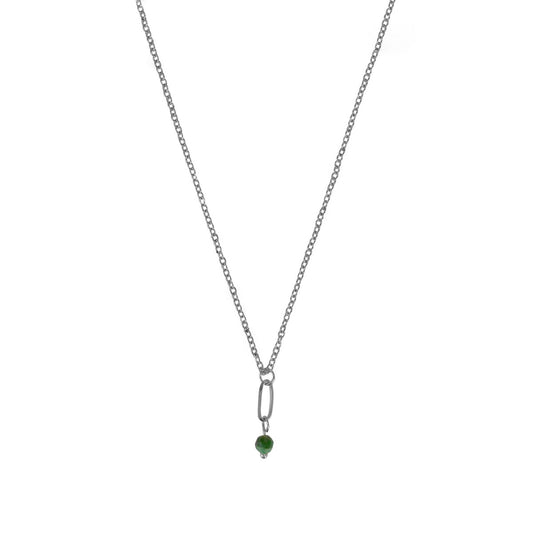 Necklace Emerald - Silver