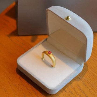 Classic Pink Tourmaline Heart Ring