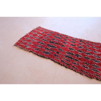 Pure wool Moroccan Berber rug 86 x 241 cm