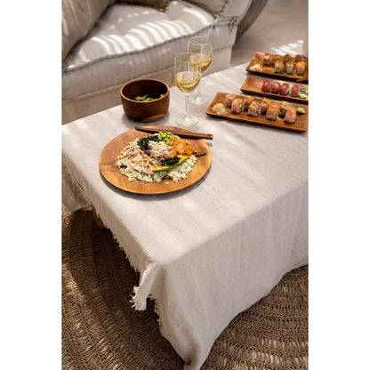 The Teak Root Round Plate - L