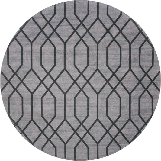 Rug Pattern Round Green ø120 cm