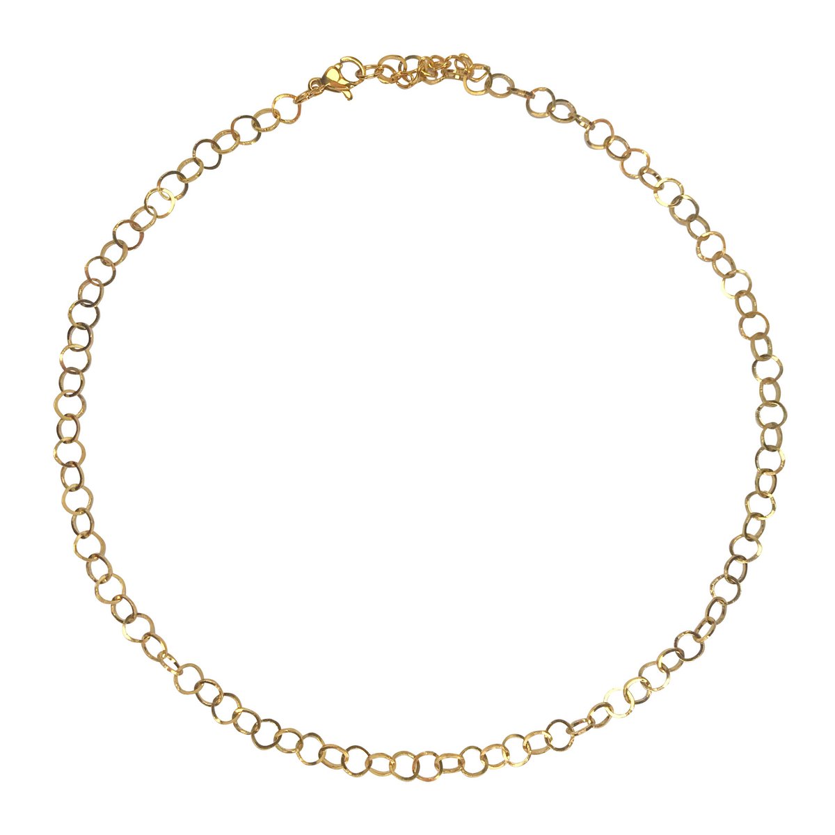 Ketting Ronde Schakel - Goud