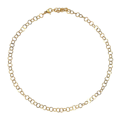 Ketting Ronde Schakel - Goud
