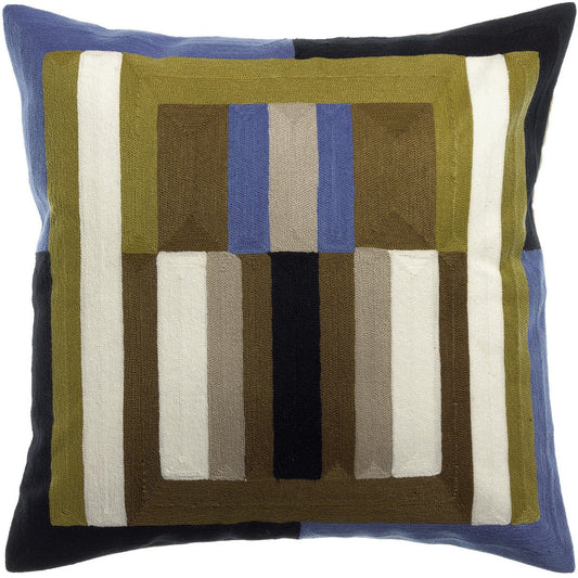 Jason Cèdre embroidered cushion 45 x 45