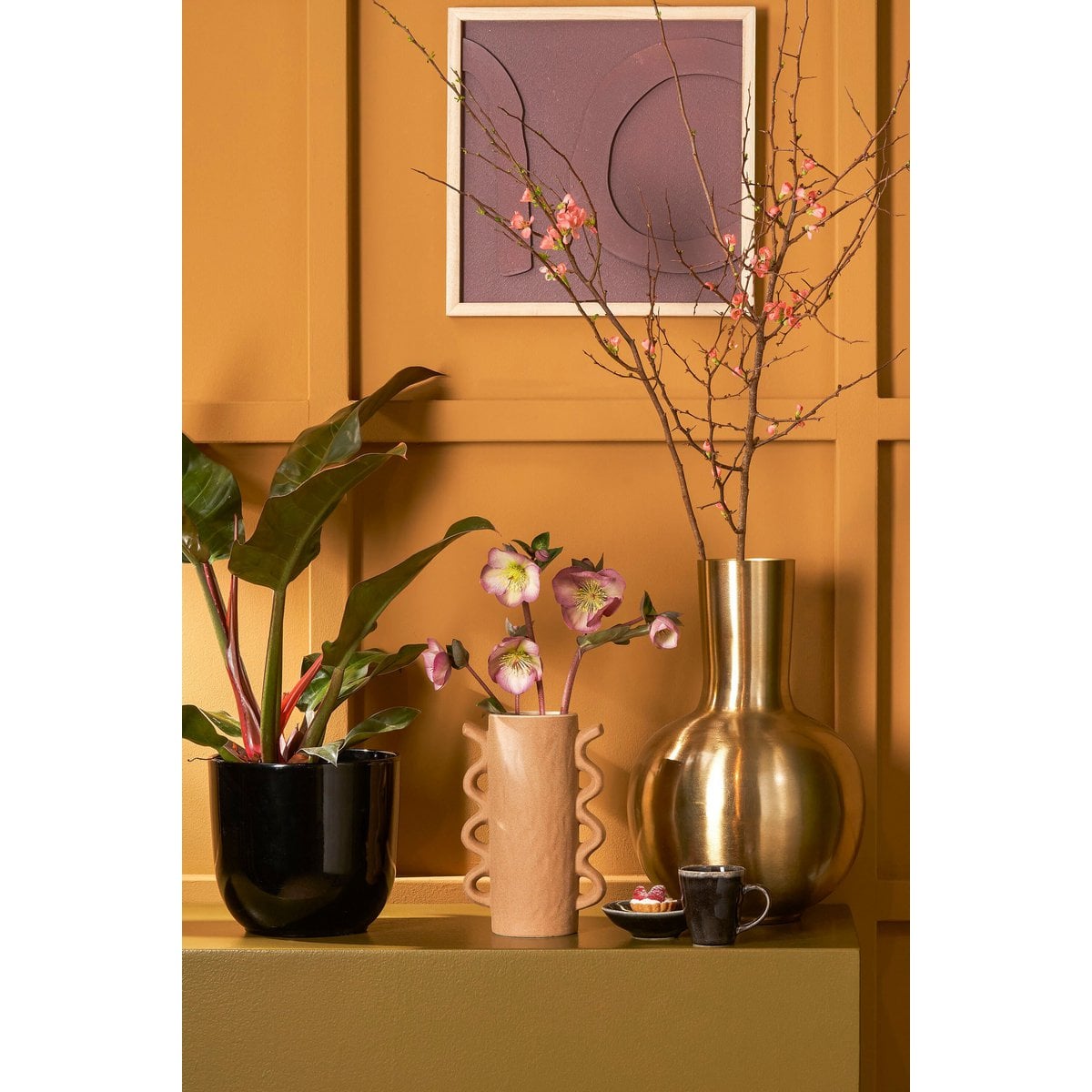 Vase Dara Gold