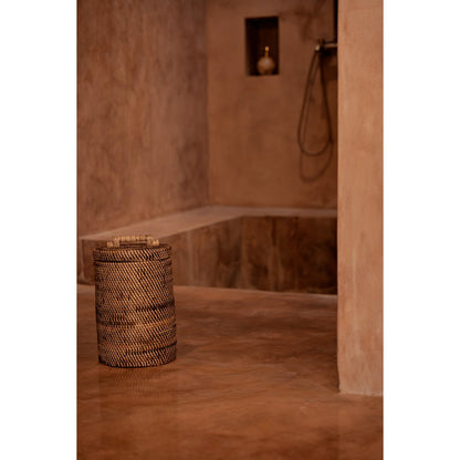 The Rattan Bin High - Natural Brown