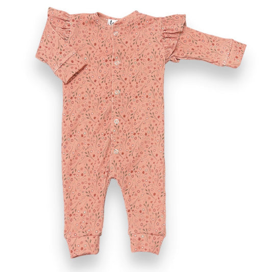 Playsuit ruffle rusty flower