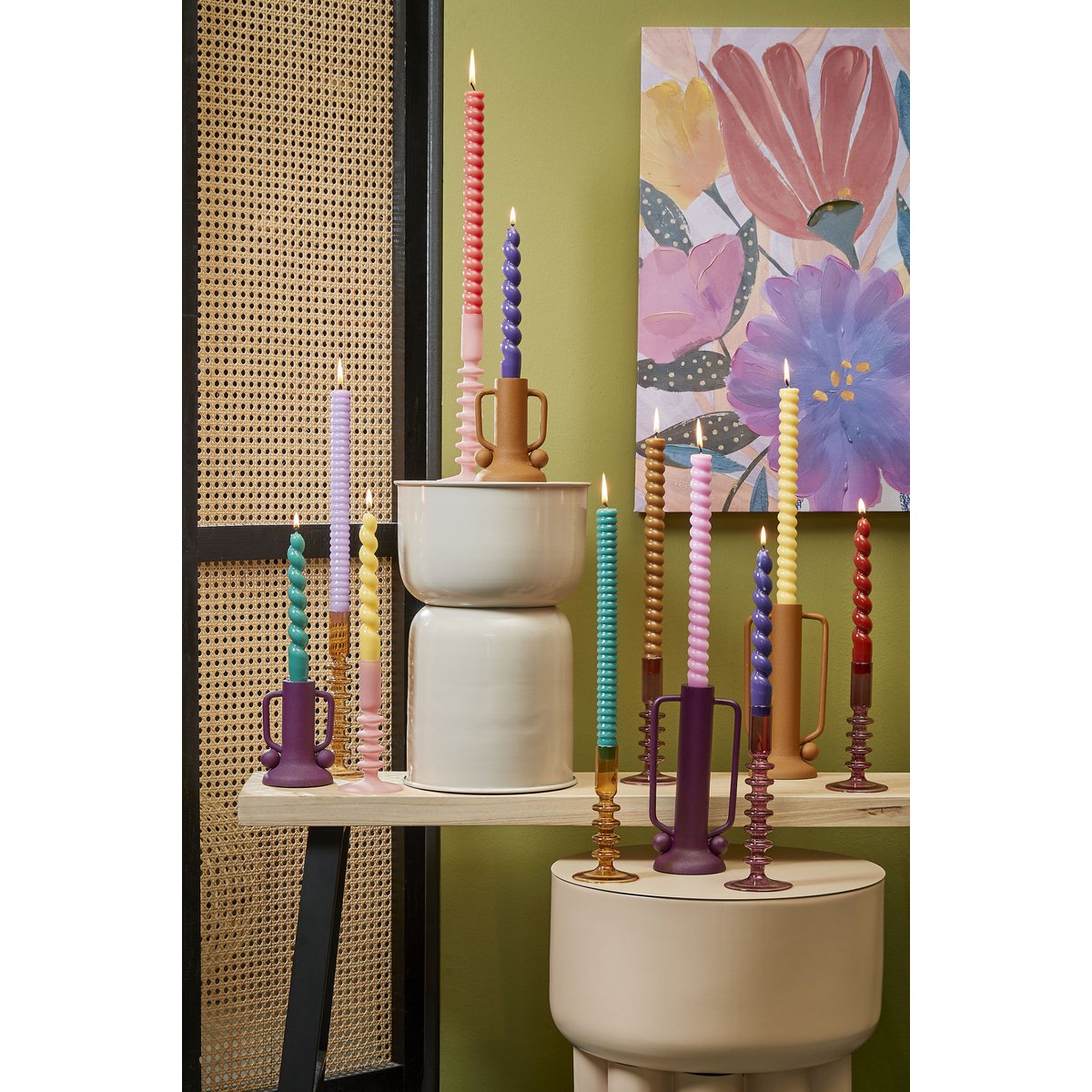 Candlestick Ula Light brown