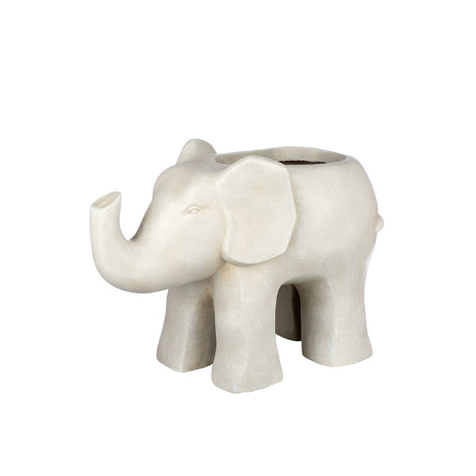 Elephant plant pot beige