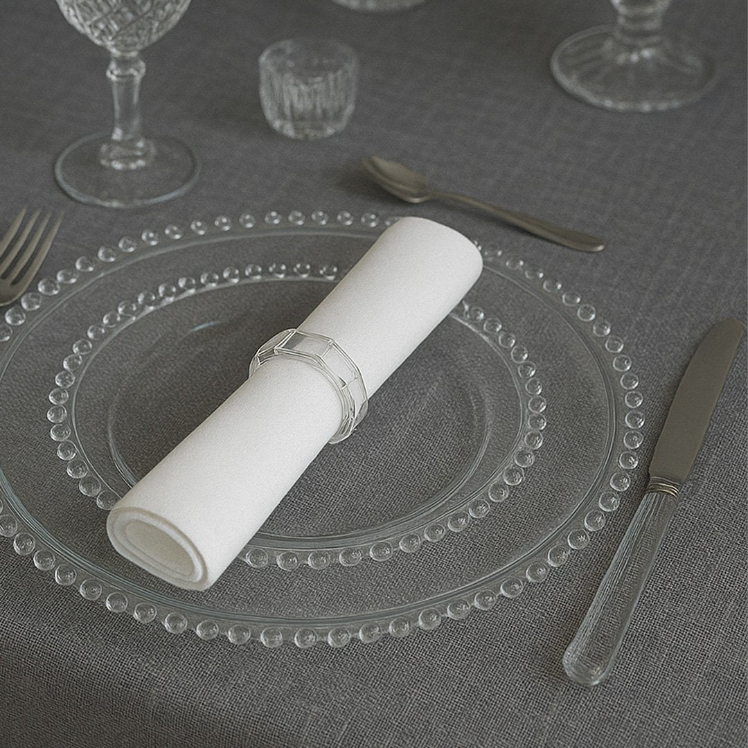 Crystal napkin rings set of 12