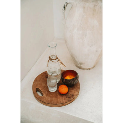 The Teak Root Tray - Natural - M