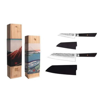 Set of knives - The Bunka Starter Set: 2 knives (Bunka Paring knife 90mm + Bunka Santoku 170mm)