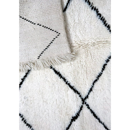 Pure wool Moroccan Berber rug 120 x 250 cm