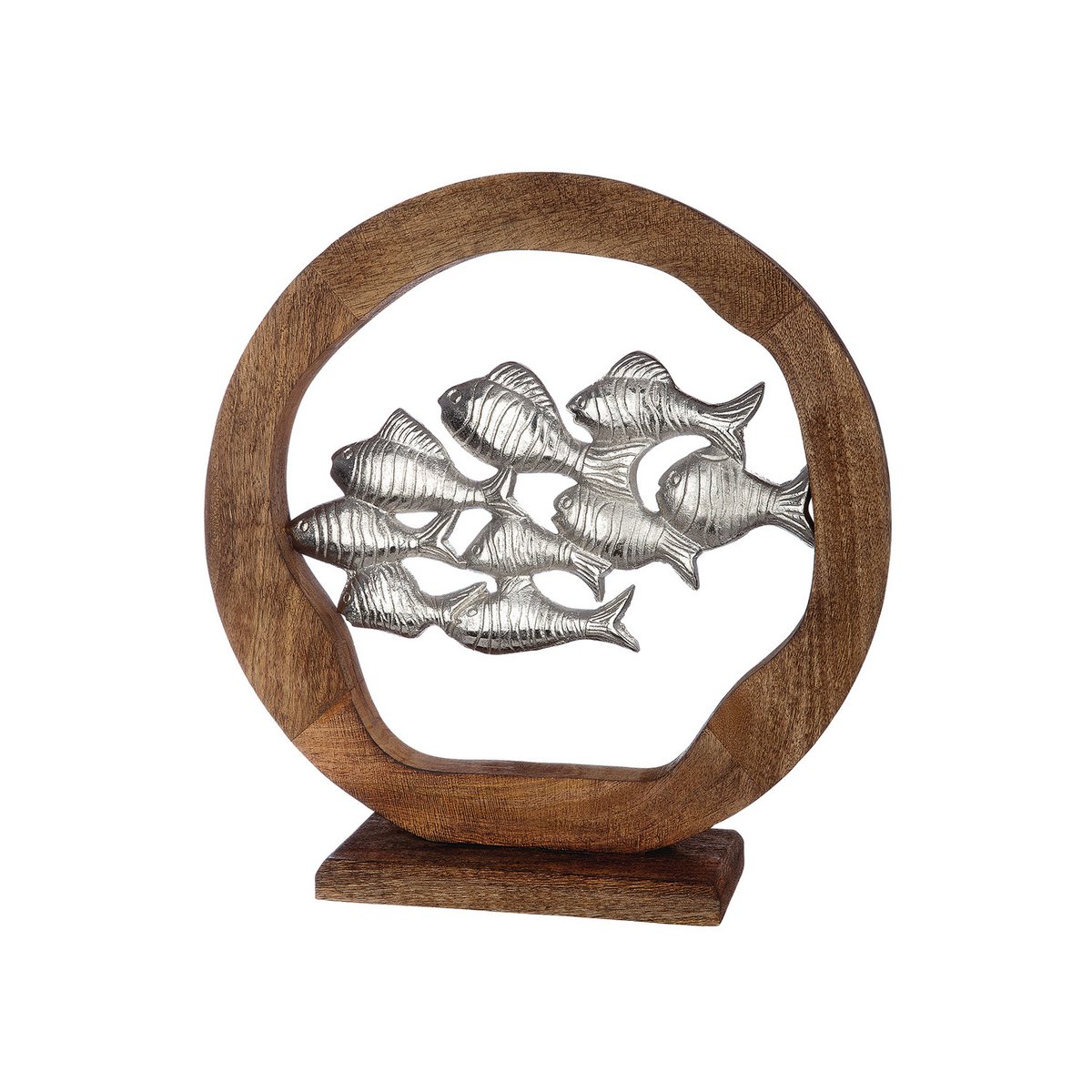 Wooden ring "Swarm of fish"