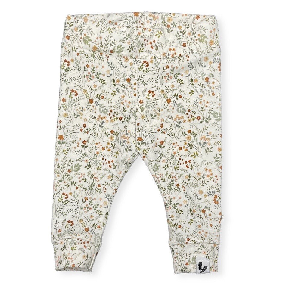 Newborn pants wild flowers