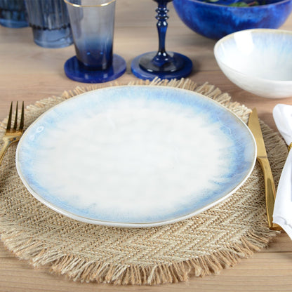 LIGHT BLUE FLAT PLATE 25.5cm