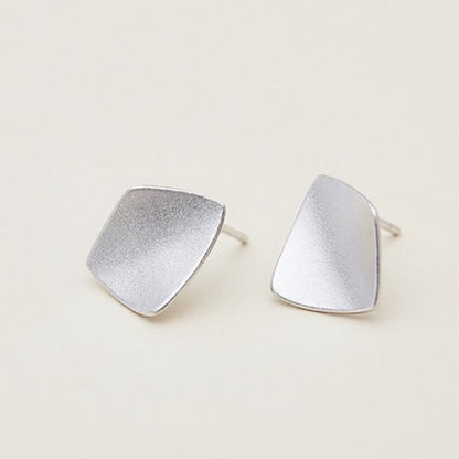 Geometric Rhombus Surface Ear Studs