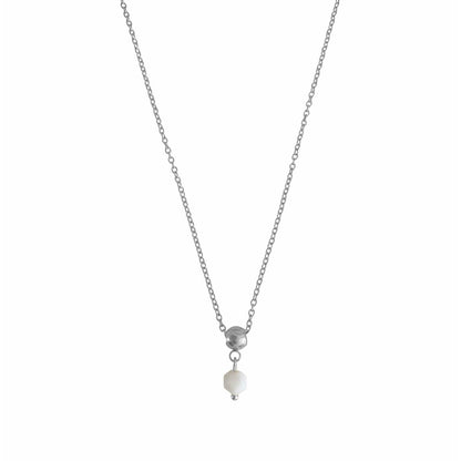 Necklace White Onyx - Silver